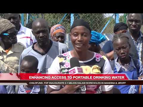 ChildFund commissions new water system for Mandina community in Foni Kansala district in West Coast Region.