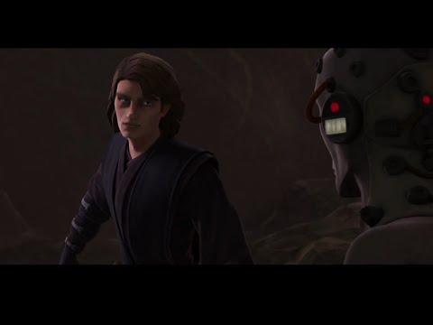 Star Wars The Clone Wars Anakin Shows Off To Echo - Season 7 Episode 3