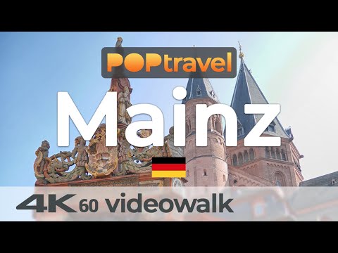 Caminhando em MAINZ / Alemanha - 4K 60fps (UHD)