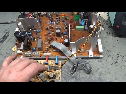 25" Hantarex Polo Arcade Monitor Chassis Repair - Vertical Collapse + All White Image - No 12V?