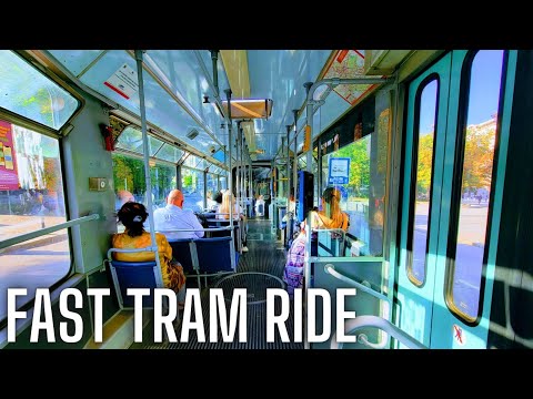 Very Fast Tram Ride with the Coolest Tram Driver in Sofia 4k