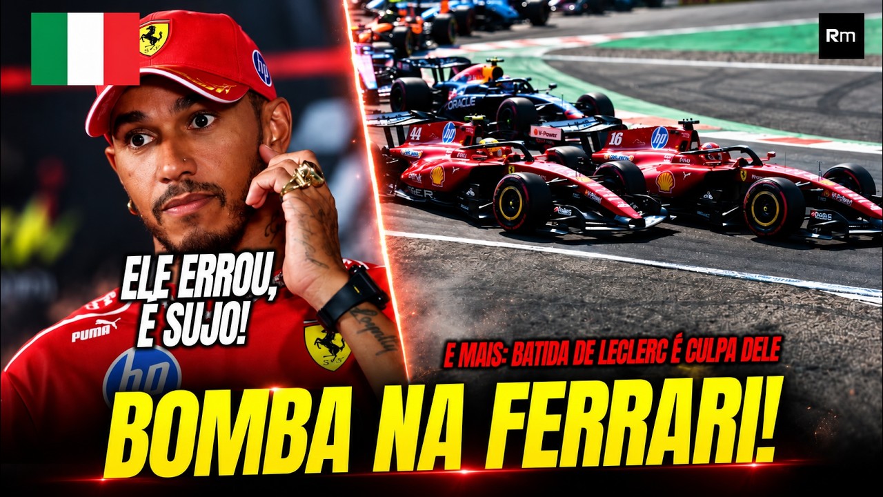 🚨 HAMILTON SOLTOU O VERBO CONTRA LECLERC E JOGOU GASOLINA NO FOGO! TELEMETRIA DA BATIDA DE LECLERC
