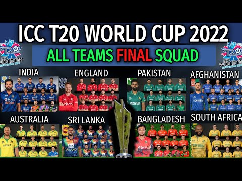 ICC T20 World Cup 2022 | All Teams Full and Final Squad | All Teams Players List For World Cup 2022