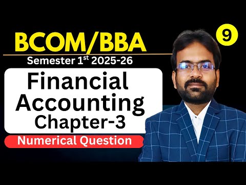 Financial Accounting Syllabus 2025 26 BCom 1st Year Semester 1st CWG for BCOM