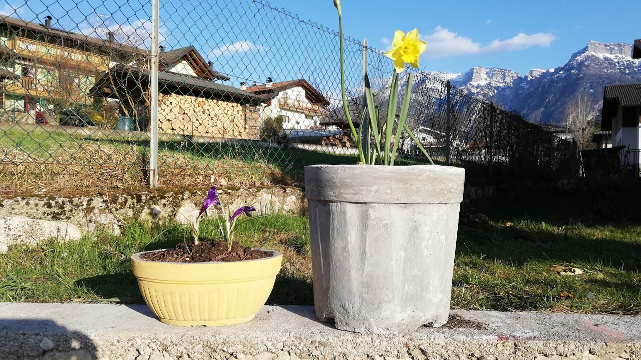 COME FARE UN VASO IN CEMENTO 😉😉