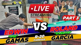 P 3/3 ROLAND GARCIA VS EDWIN GAMAS (RACE 20) BACLARAN