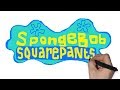 How To Draw Spongebob Squarepants Logo From Nickelodeon Magic Paint