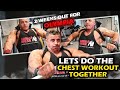 2 Weeks Out for ⭕ Lets do the Chest workout together / أسبوعين أولمبيا لنقم بتمرين الصدر مع بعضنا
