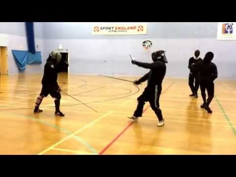 AHF rapier and dagger sparring Nick vs Artur