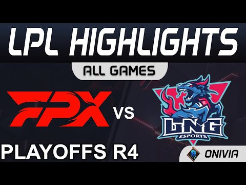 FPX vs LNG Highlights ALL GAMES LPL Summer Playoffs R4 2021 FunPlus Phoenix vs LNG Esports by Onivia