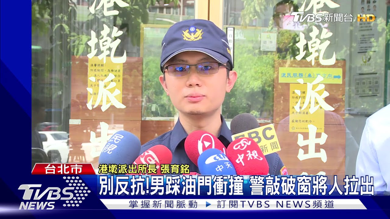 下車!不滿違規吃紅單 男耍賴槓警遭壓制