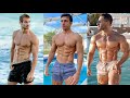 Hot Men S Model At The Pool Swimsuit Grand AXIS Swimming Pool Fitness Model Bodybuilder