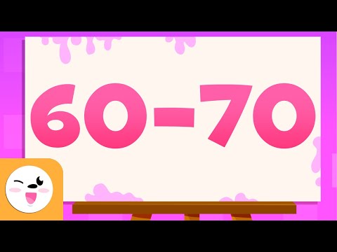 Devine les numéros de 60 à 70 - Apprends à écrire et à lire les numéros de 1 à 100