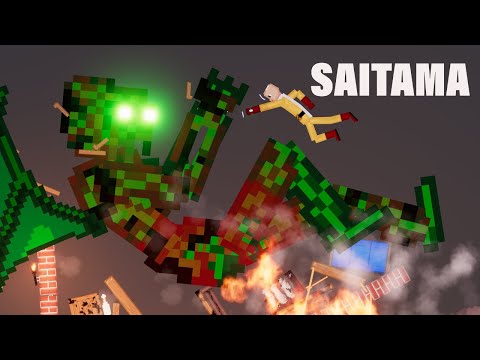 SAITAMA vs Mythical Humans in People Playground - People Playground 1.22