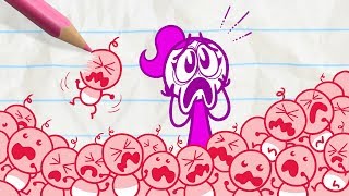 Pencilmate Has Some Strange Homework -in- MATHTERPIECE THEATRE - Pencilmation Cartoons for Kids