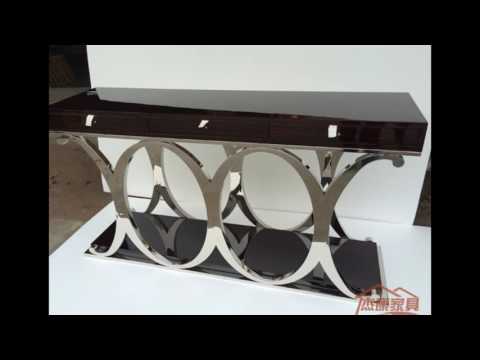 Different types of stainless steel console table