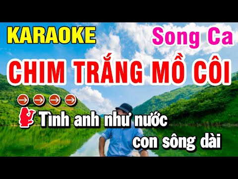 Karaoke Chim Trắng Mồ Côi Nhạc Sống Song Ca Cha Cha Cha | Huỳnh Lê