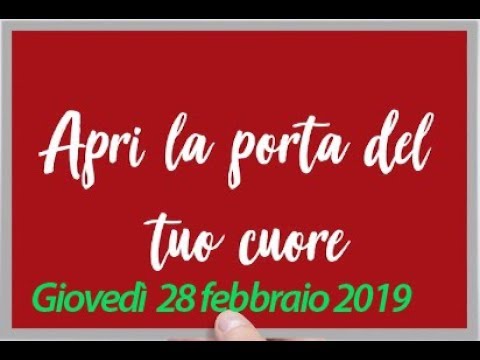 Giovedi 28 febbraio 2019