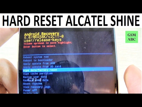 HARD RESET Alcatel SHINE Lite | How to | Tips and Tricks