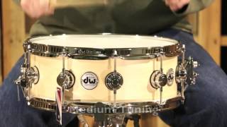 Video thumbnail for DW Collector's Snare Drum 5.5x15 Satin Oil (video demo) by The Drum Shop - Portland, Maine