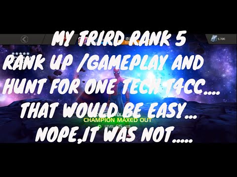 5 (Star Stark Enhanced) Spider-Man Rank 5 Rank Up & Gameplay - Marvel Contest Of Champions