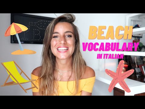 Learn Italian | BEACH vocabulary in Italian