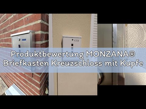 Produktbewertung MONZANA® Briefkasten Kreuzschloss mit Kupfer-Schließzylinder drehbare Abdeckung 31x