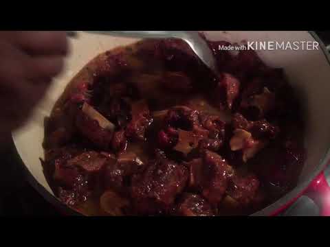 Belizean style oxtail