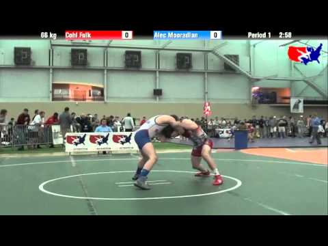 Cohl Fulk vs. Alec Mooradian at 2013 ASICS University Nationals - FS