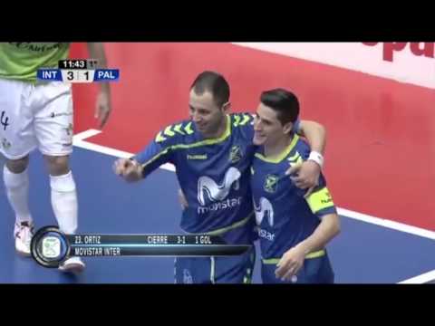 Gol de Ortiz (3-1) en el Movistar Inter - Palma Futsal. J25 1ªDiv