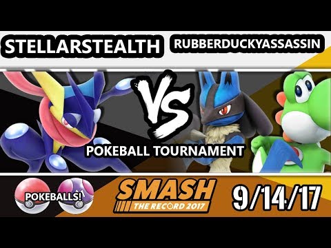 STR 2017 Smash 4 Pokeball Tournament - StellarStealth (Greninja) Vs. RubberDucky (Yoshi, Lucario)