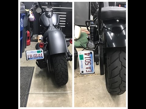 How-To Turn Harley Davidson License Plate Vertical Using OEM Mount