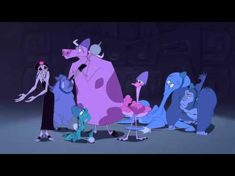 The Emperors New Groove  Pacha and Kuzco run away from the guards HD