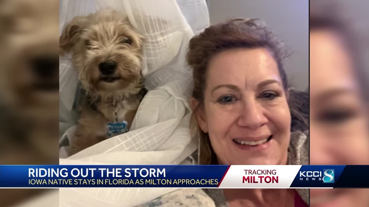 Riding out the storm: Iowa native stays in Florida as Milton approaches