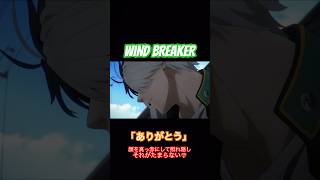 WIND BREAKER-信頼  感謝  仲間  さらなる発展があるかも‼️