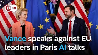 US warns Europe against "significant AI regulation, warning industry could be killed | DW News