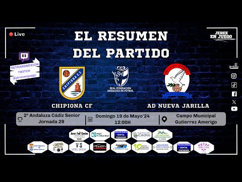 Resumen del encuentro Chipiona CF vs AD Nueva Jarilla.|J29|2ªAndaluza Cadiz Senior.19-05-24