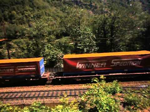 2 BR 185 DB avec 1 rame de WINNER SPEDITION