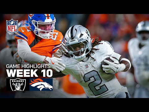 Las Vegas Raiders vs Denver Broncos Game Highlights | 2025 NFL Season Week 10