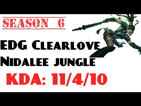 Korea Challenger LOL - EDG Clearlove - Nidalee jungle (Feb 18, 2016)