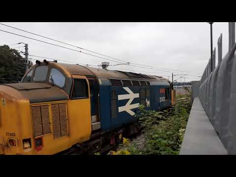 DRS 37402'Stephen Middlemore' speeding through thorpe junction on 30/8/21