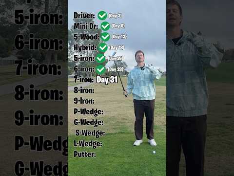 Can I Shoot EVEN PAR With Only My 7-iron?? (Day 31 ⛳️)