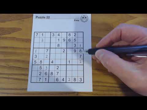 SudokuPrimer 13 tutorial for solving an entire easy puzzle - Sudoku To Go vol 98