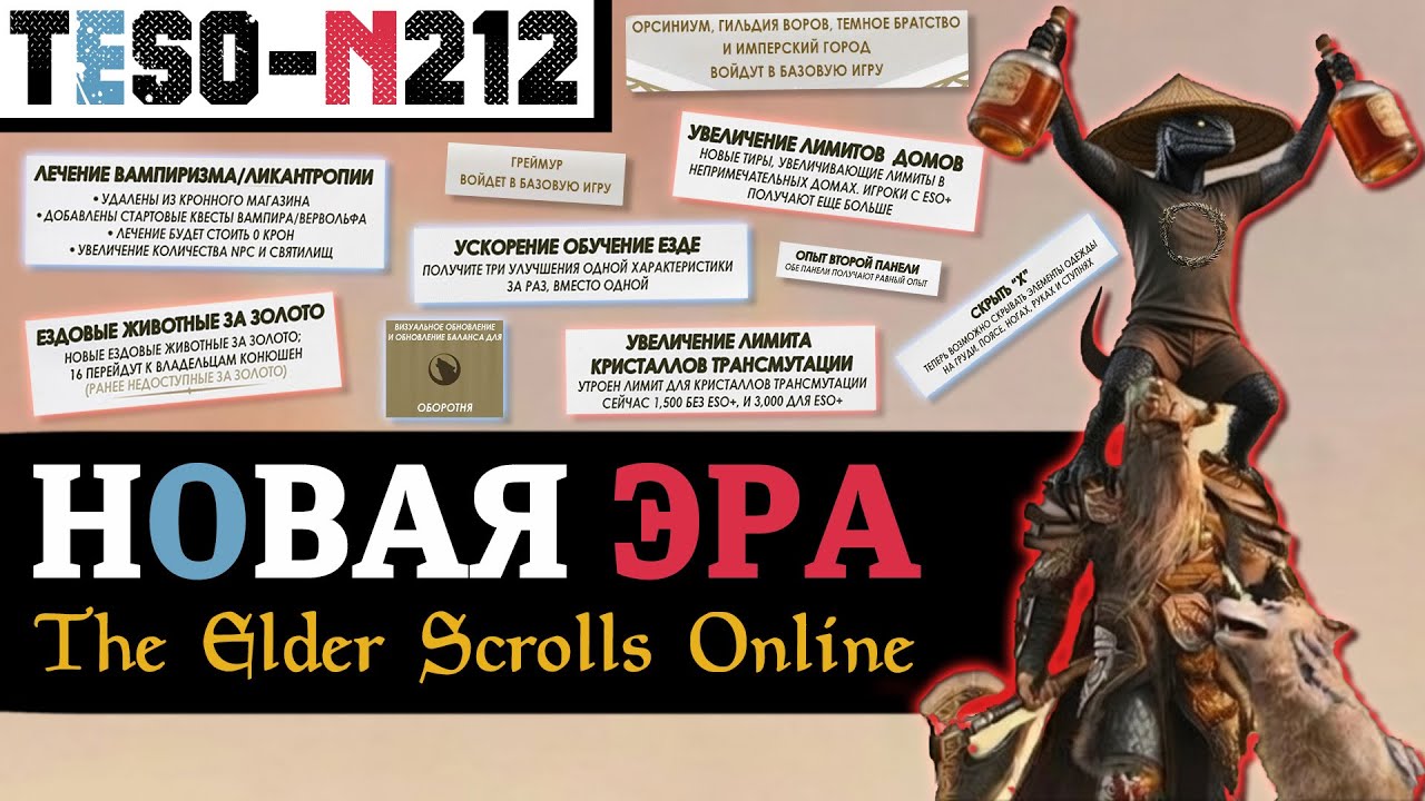 Эпоха перемен в TESO: бесплатные сезоны, новый контент "для всех" и глобальное у
