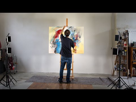 painter Francesco D'Adamo - Trascorso, 2022 (Abstract Expressionism, Lyrical Abstraction)