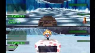 Twisted Metal 2: World Tour Co-Op Hard Playthrough Warthog/Sweet Tooth 2/3