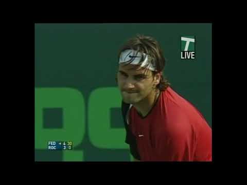 Miami 2005 R2 - R.Federer vs O.Rochus Highlights