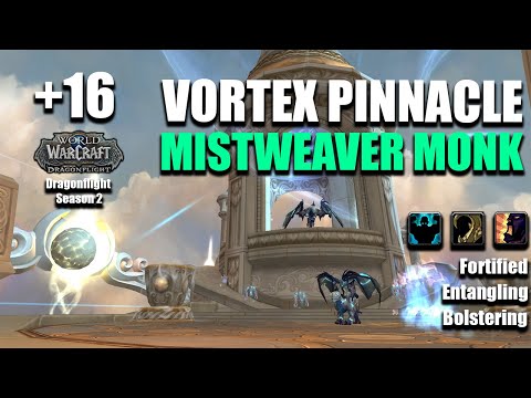 +16 The Vortex Pinnacle | Mistweaver Monk POV | Dragonflight Season 2