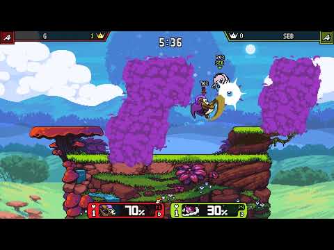CouchWarriors June 2019 - Splice (Forsburn) Vs. SebPro101 (Ranno) - Rivals of Aether LR2