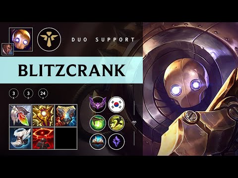 Blitzcrank Support vs Leona - KR Master Patch 25.22